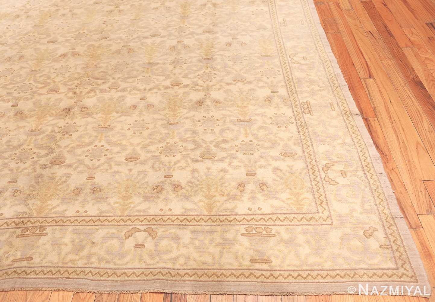 Corner Decorative room size Antique Spanish carpet 2678 by Nazmiyal