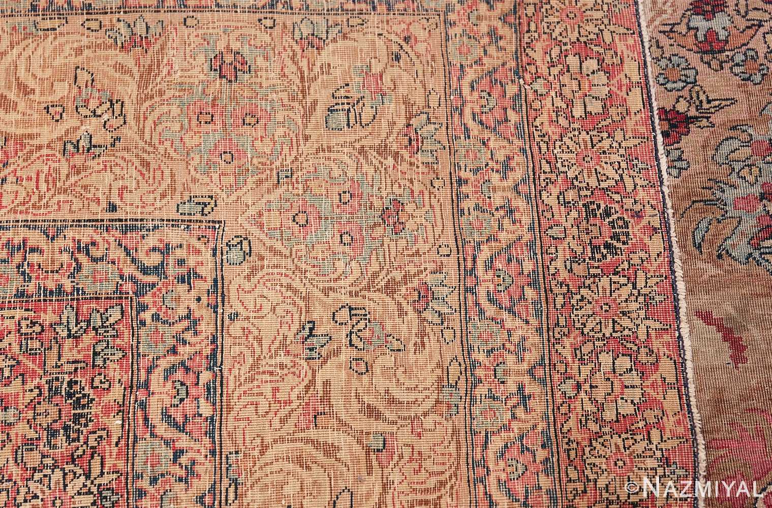 Antique Persian Kerman Rug 42487 Woven Knots Nazmiyal