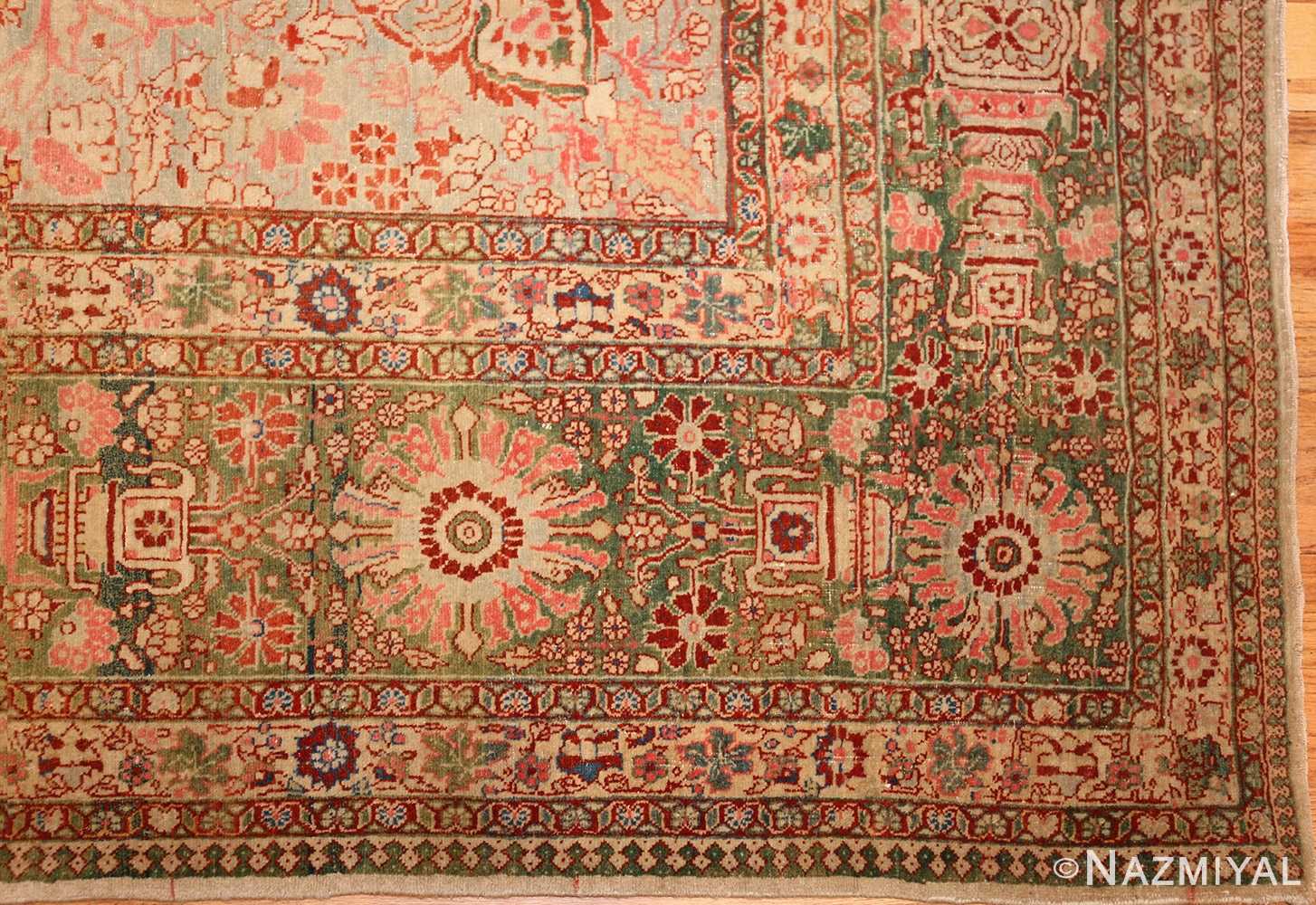 fine antique haji jalili tabriz persian rug 3035 corner Nazmiyal