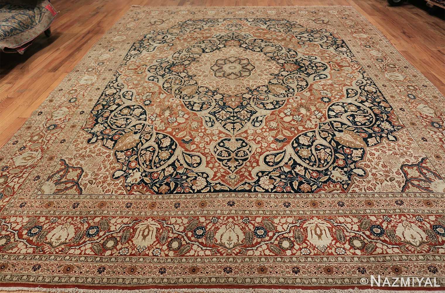 Fine Antique Tabriz Persian Haji Jalili Carpet 40776 Nazmiyal Antique Rugs