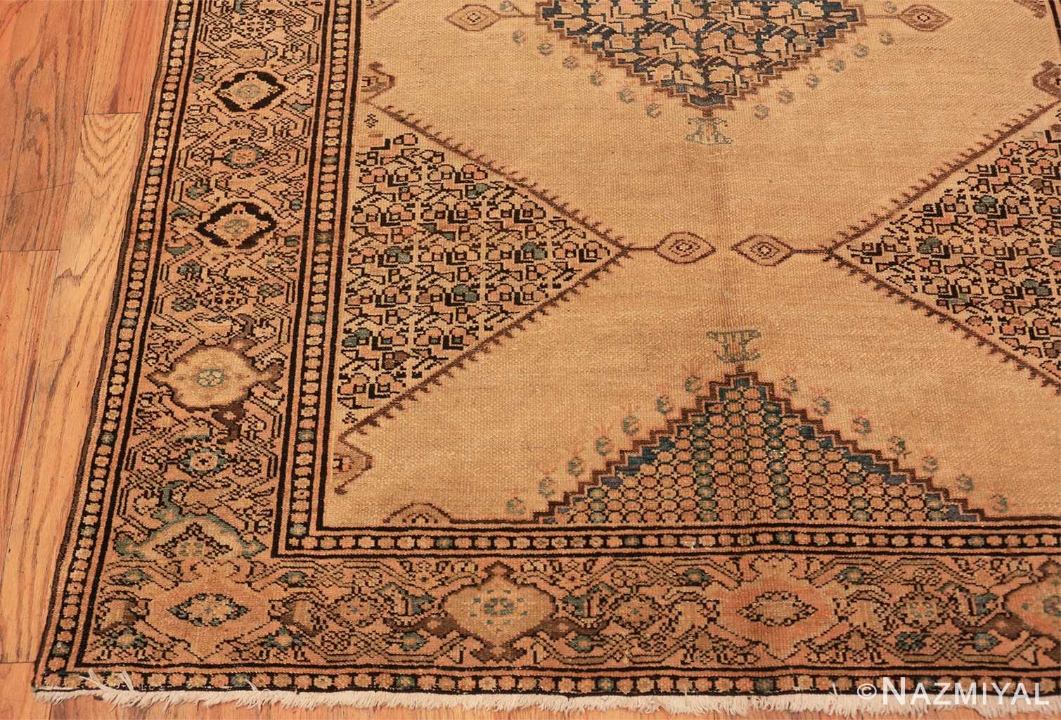 Corner Antique Persian Malayer rug 42462 by Nazmiyal Antique Rugs in NYC