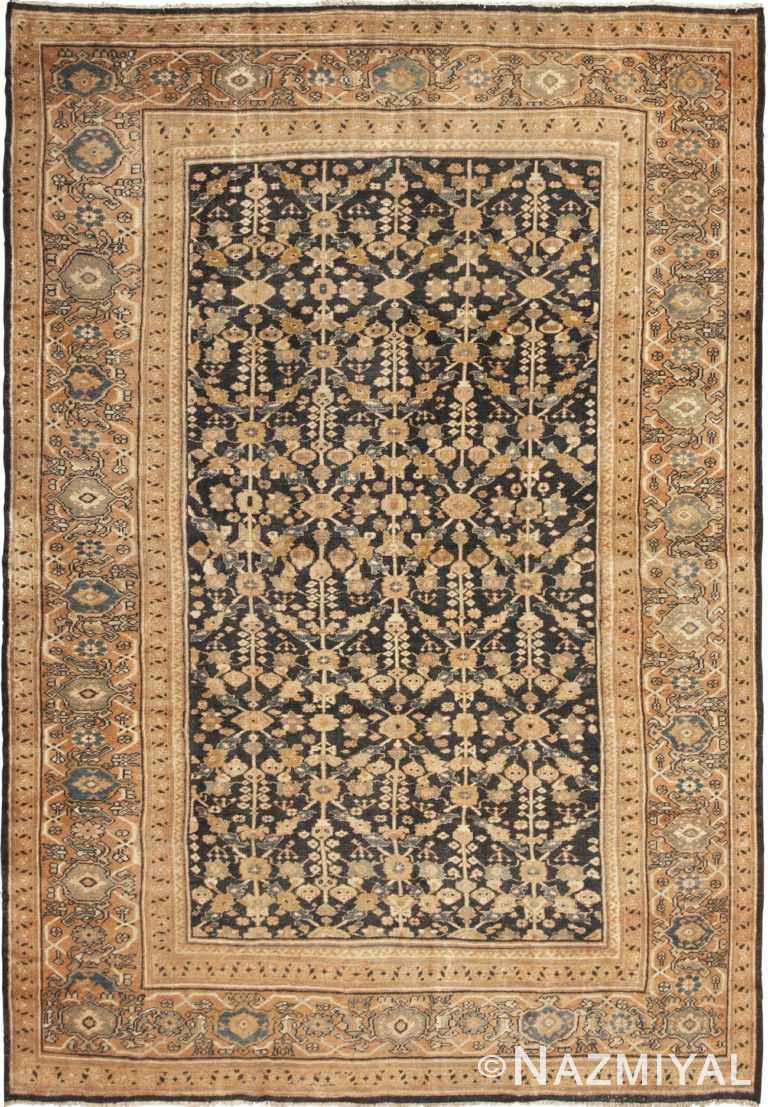 Full view room size Sultanabad Antique Persian Mahal rug 42589 by Nazmiyal