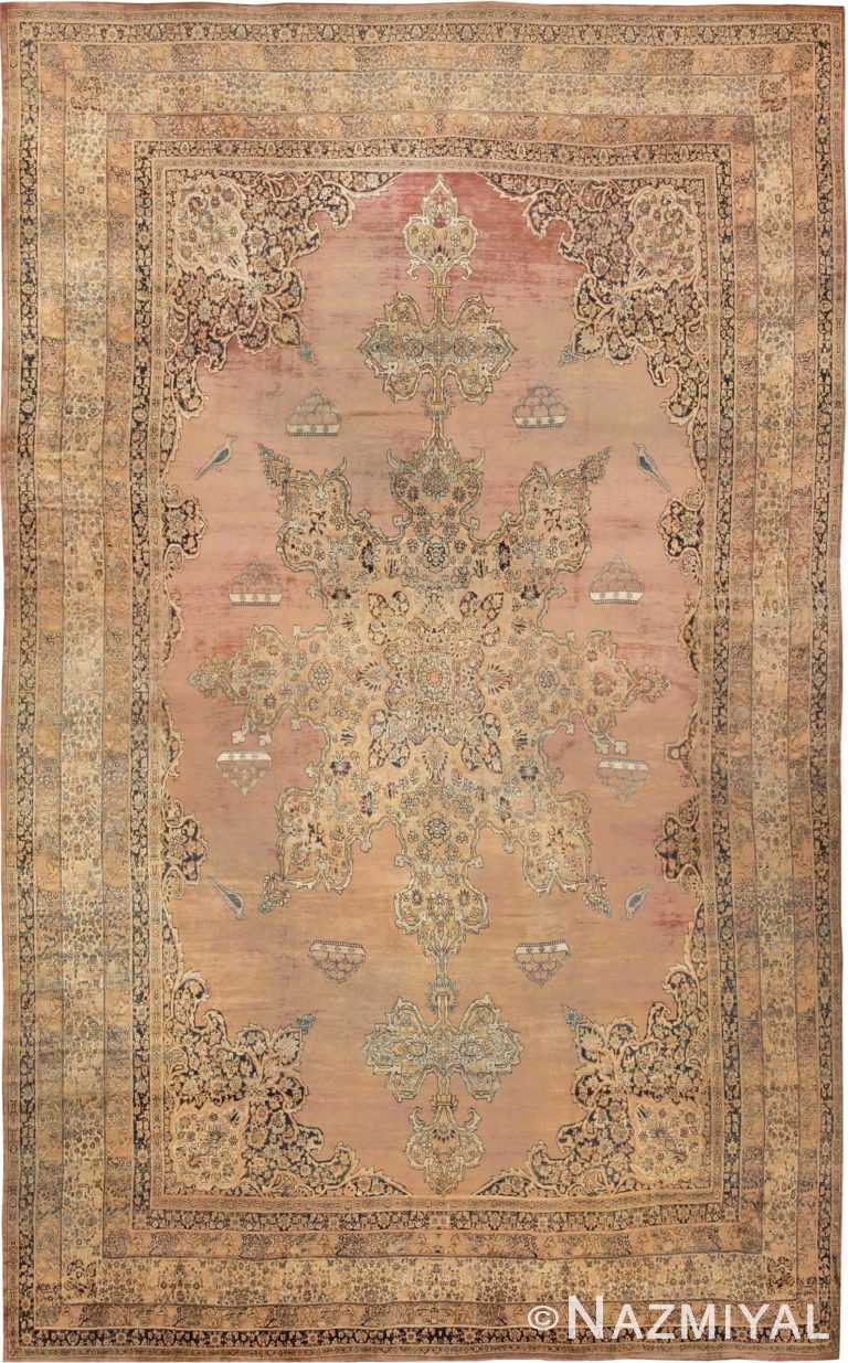 Large Oriental Oversized Antique Kerman Persian Rug #3273 - Nazmiyal
