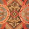 antique needlepoint english rug 2633 flower Nazmiyal