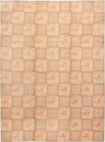 Floral Pattern Room Size Antique American Hooked Rug #2142 by Nazmiyal Antique Rugs
