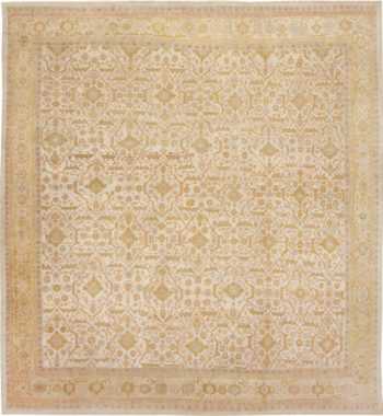Square Antique Sultanabad Persian Rug #1340 by Nazmiyal Antique Rugs