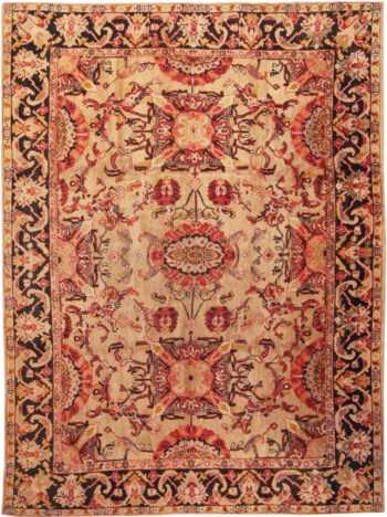 Antique English Axminster Rug #1737 by Nazmiyal Antique Rugs