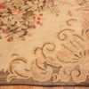 Corner detail Floral antique American hooked rug 1927 by Nazmiyal