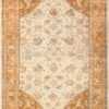 large antique ivory background persian sultanabad rug 3250 Nazmiyal