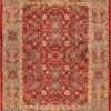 Red Antique Agra Indian Rug #41269 by Nazmiyal Antique Rugs