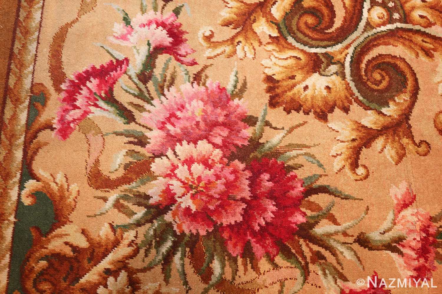 antique axminster rug 2409 side Nazmiyal
