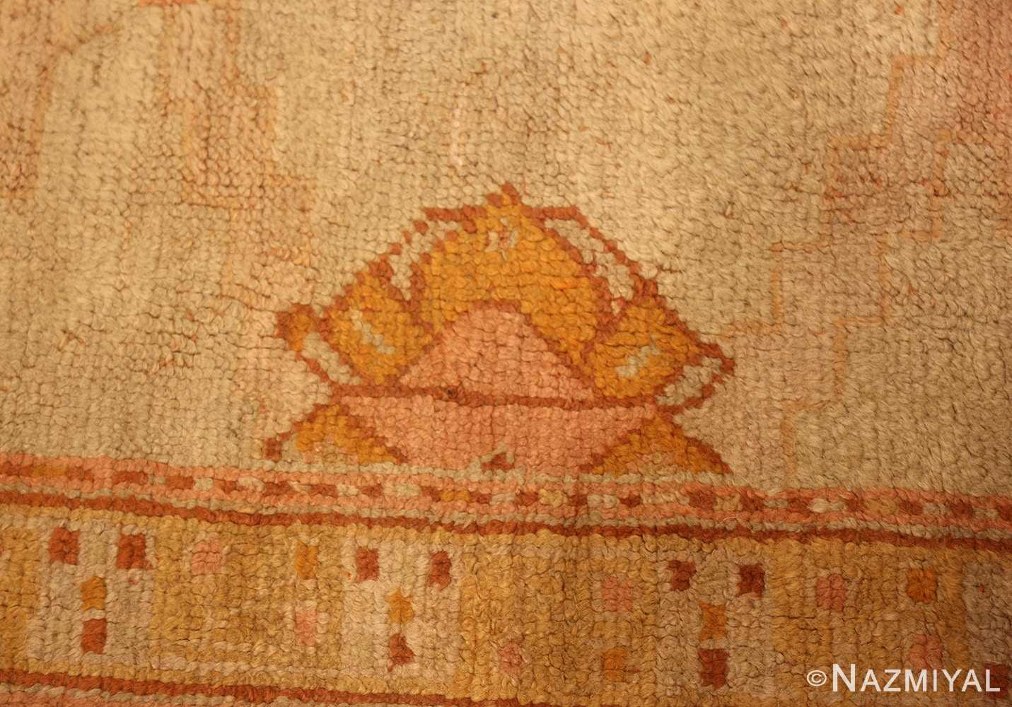 antique turkish oushak rug 2708 design Nazmiyal