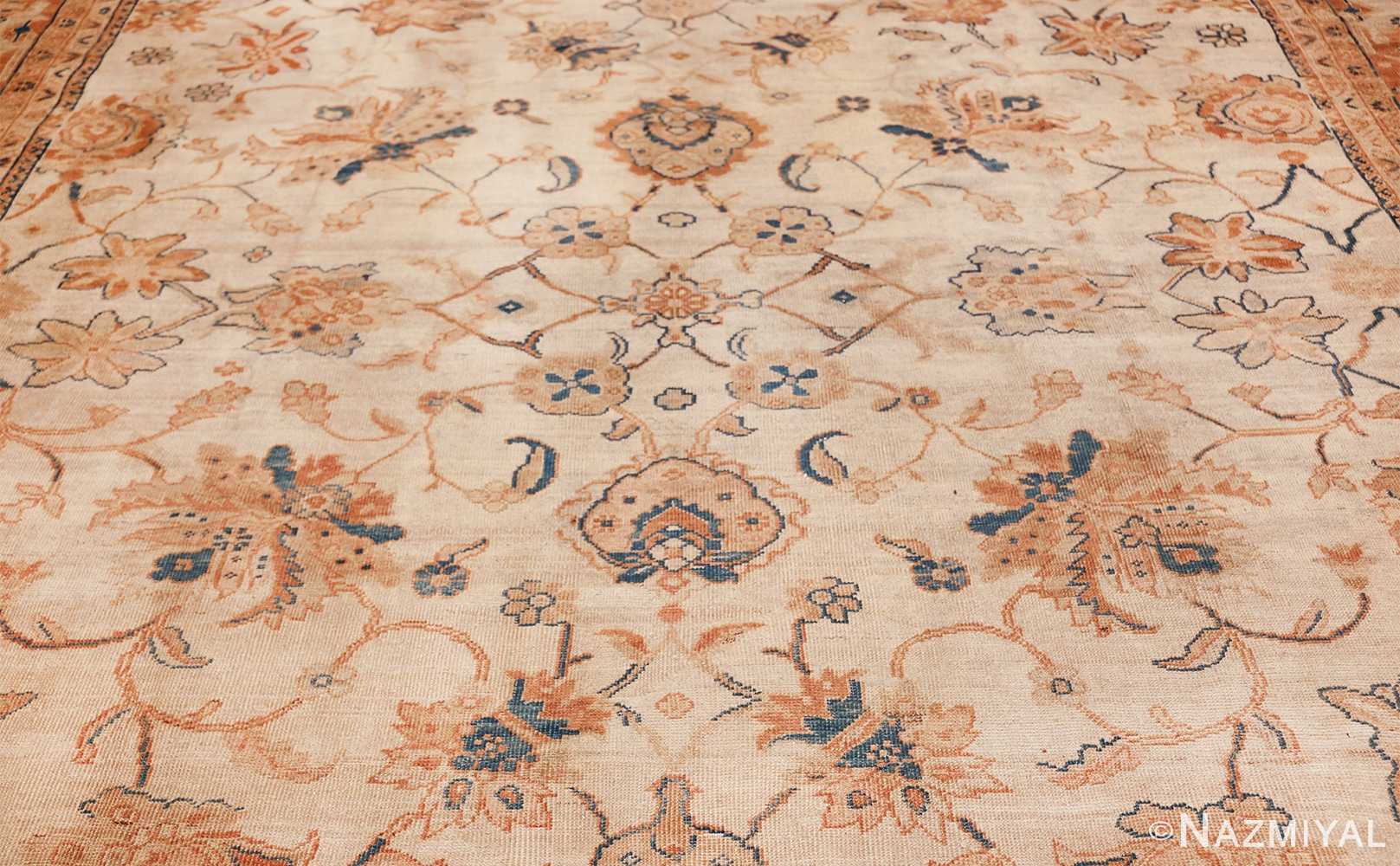 large antique ivory background persian sultanabad rug 3250 field Nazmiyal