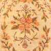 Field Blue flower detail antique floral American hooked rug 2454 by Nazmiyal