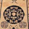 Center Decorative Ivory and Blue Antique Khotan runner rug 42193 by Nazmiyal