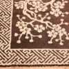 Corner Small Brown Antique Peking Chinese carpet 1620 by Nazmiyal