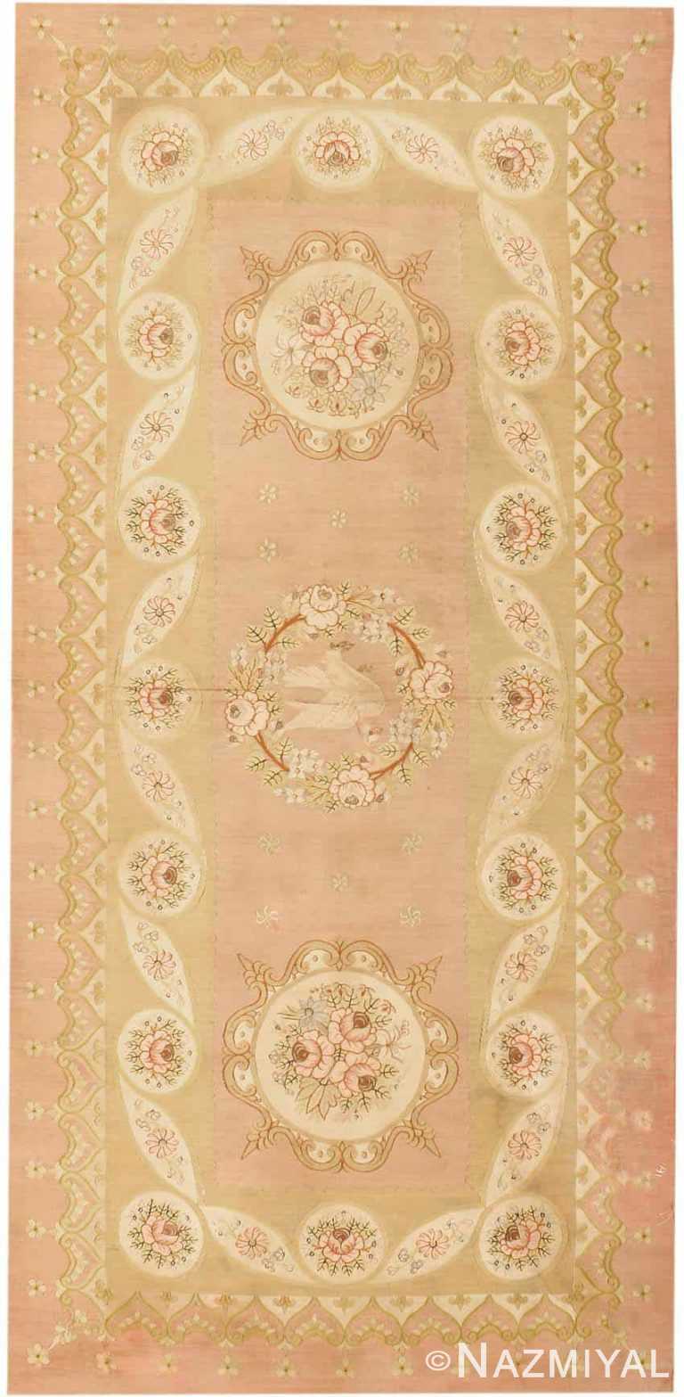 antique french aubusson carpet 43257 Nazmiyal