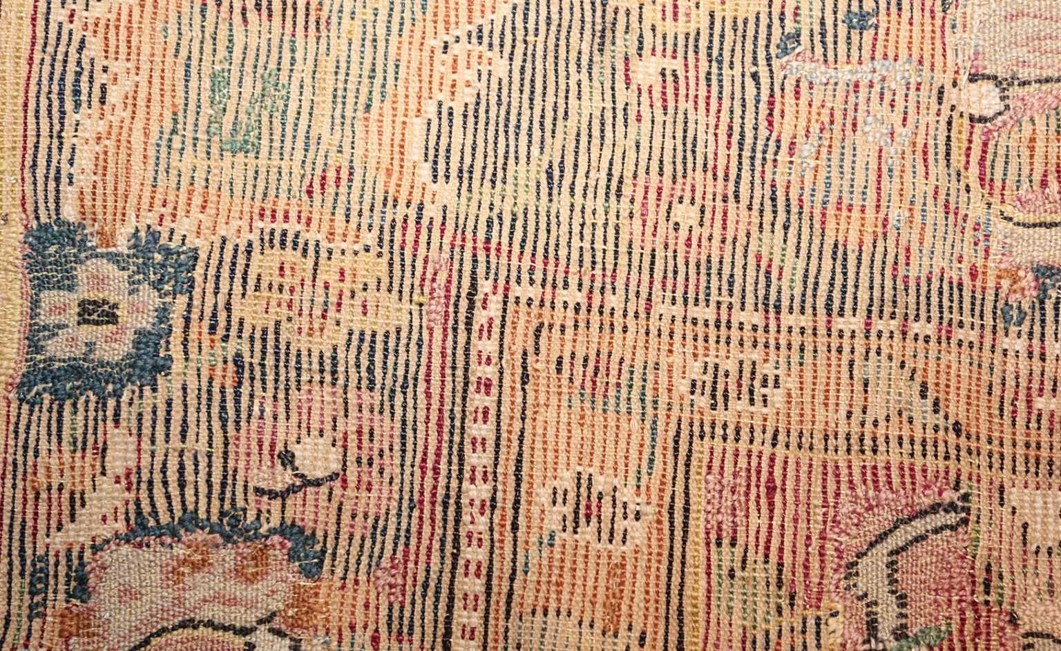 Small Silk & Wool 17th Century Isfahan Rug 8034 Nazmiyal Antique Rugs