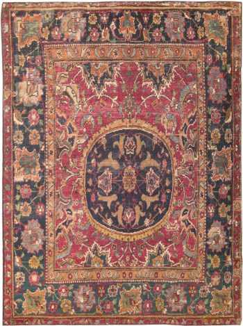 Antique 17th Century Persian Isfahan Rug #8034 by Nazmiyal Antique Rugs
