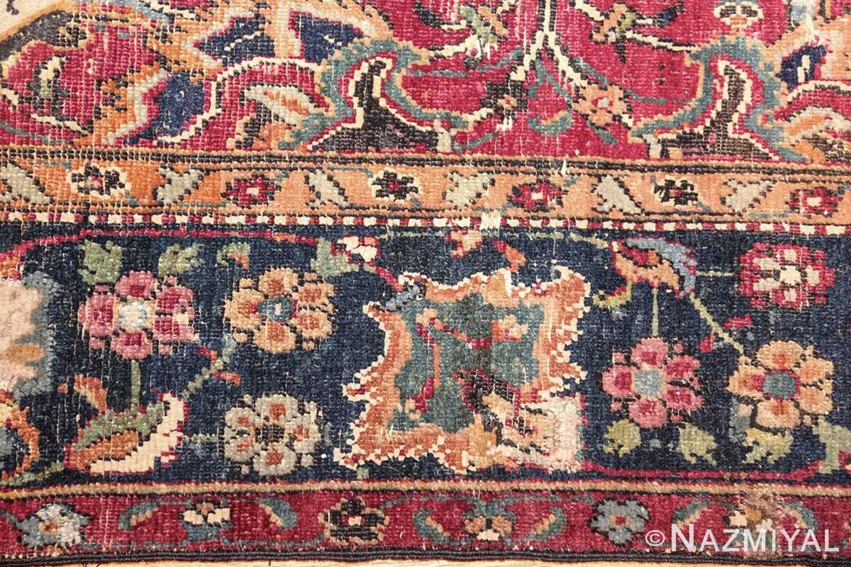 Small Silk & Wool 17th Century Isfahan Rug 8034 Nazmiyal Antique Rugs