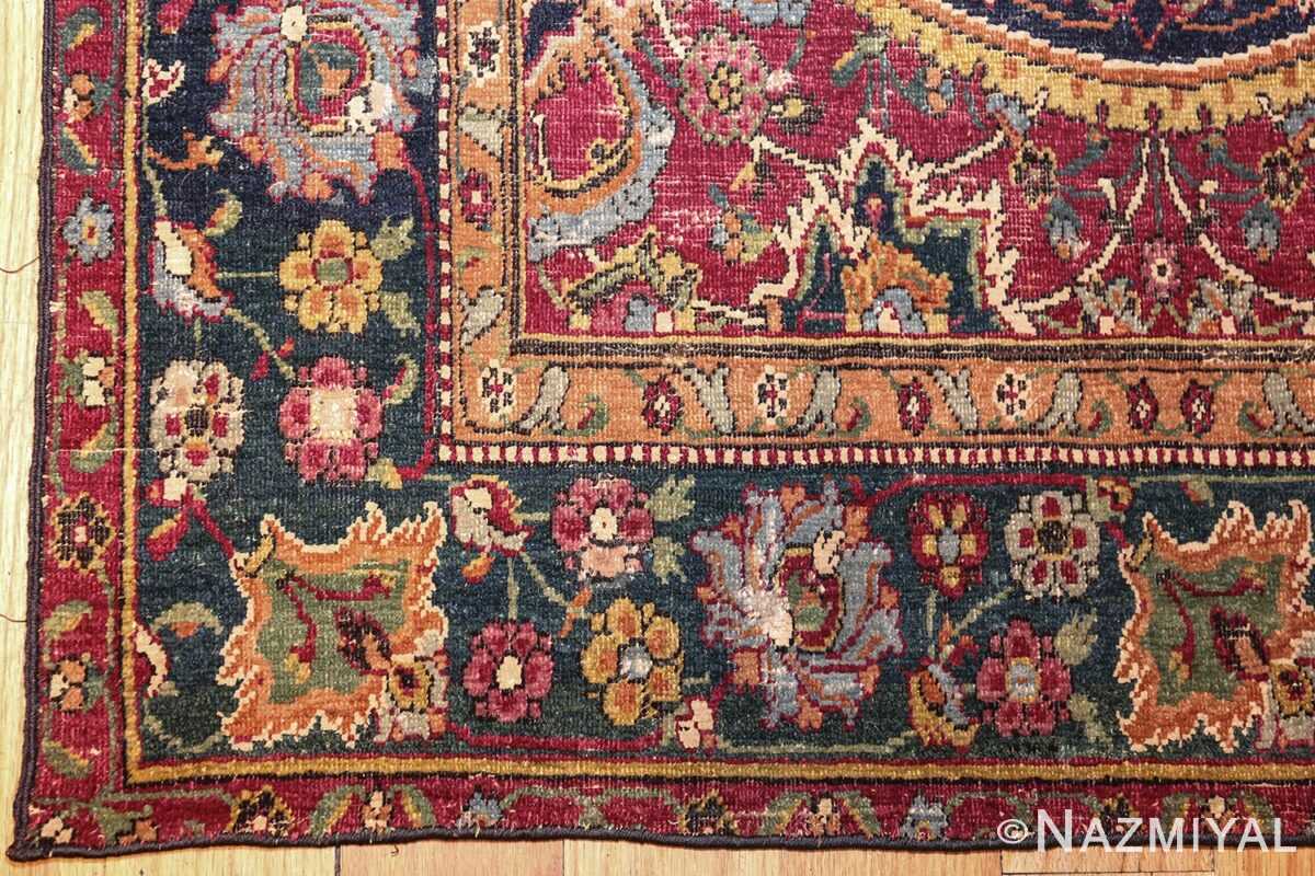 Small Silk & Wool 17th Century Isfahan Rug 8034 Nazmiyal Antique Rugs