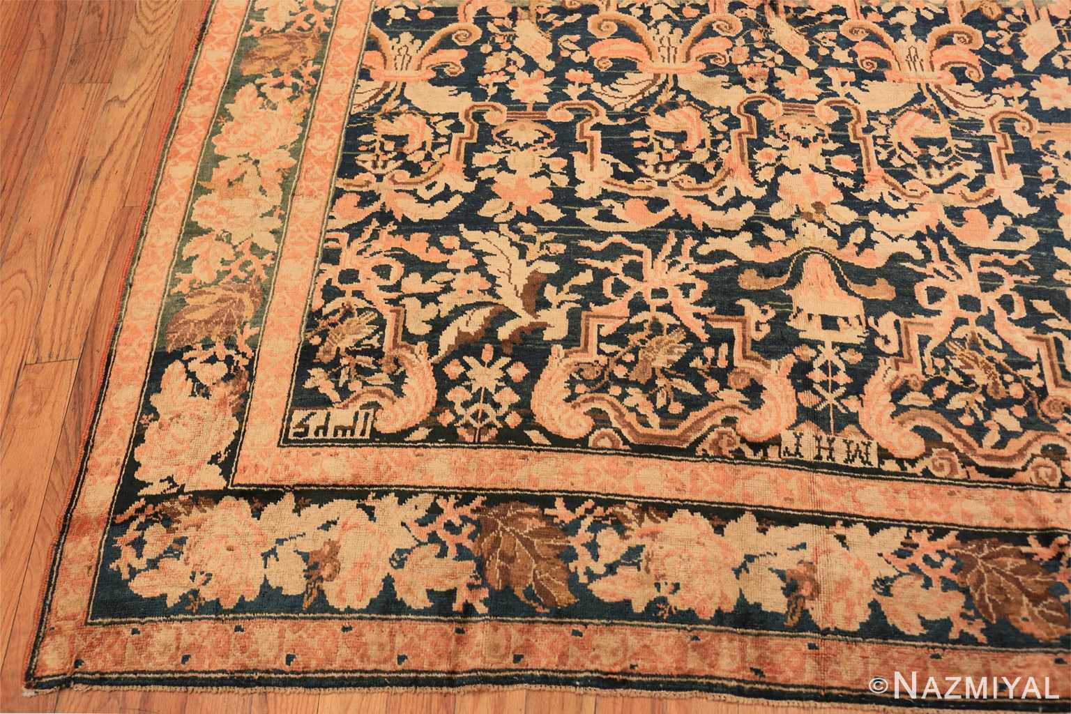 Corner Antique Caucasian Karabagh wide hallway gallery rug 44114 by Nazmiyal