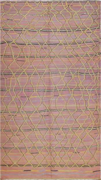 Vintage Purple Kilim Moroccan Rug #44467 by Nazmiyal Antique Rugs