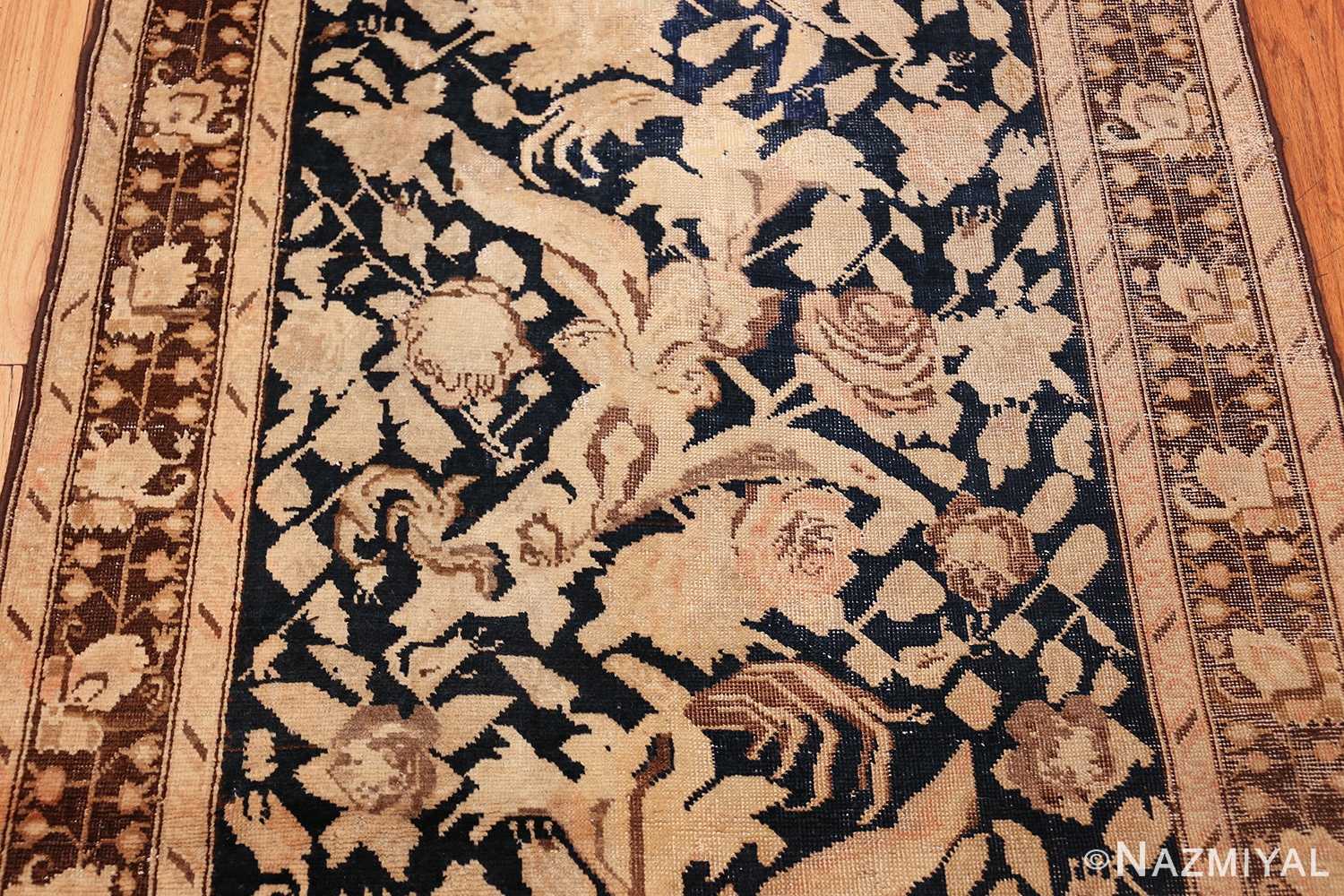 antique karabagh runner rug 44441 detailed Nazmiyal