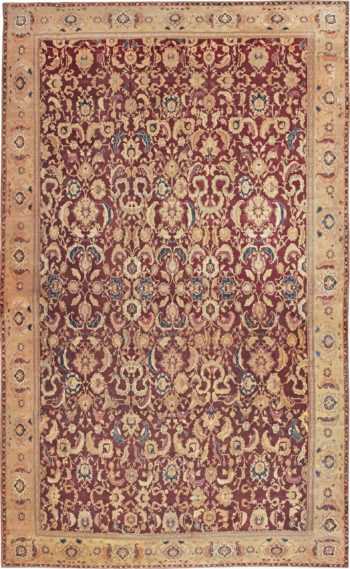 Large Antique Oversized Indian Agra Area Rug 44601 by Nazmiyal Antique Rugs