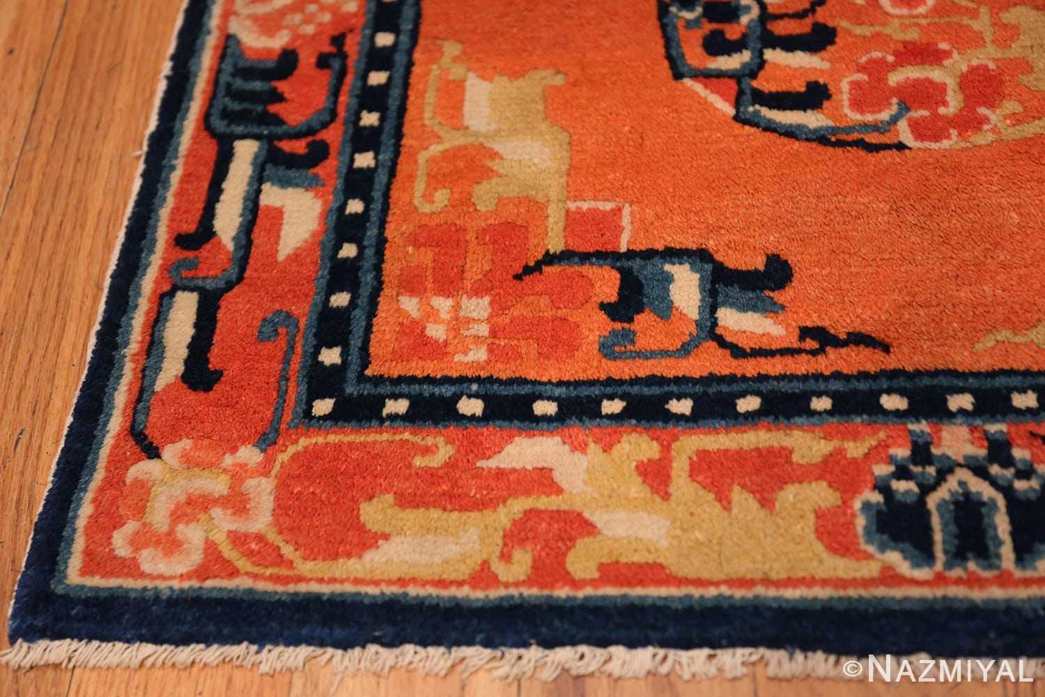 Corner Square Small Scatter size Antique Chinese rug 44843 by Nazmiyal