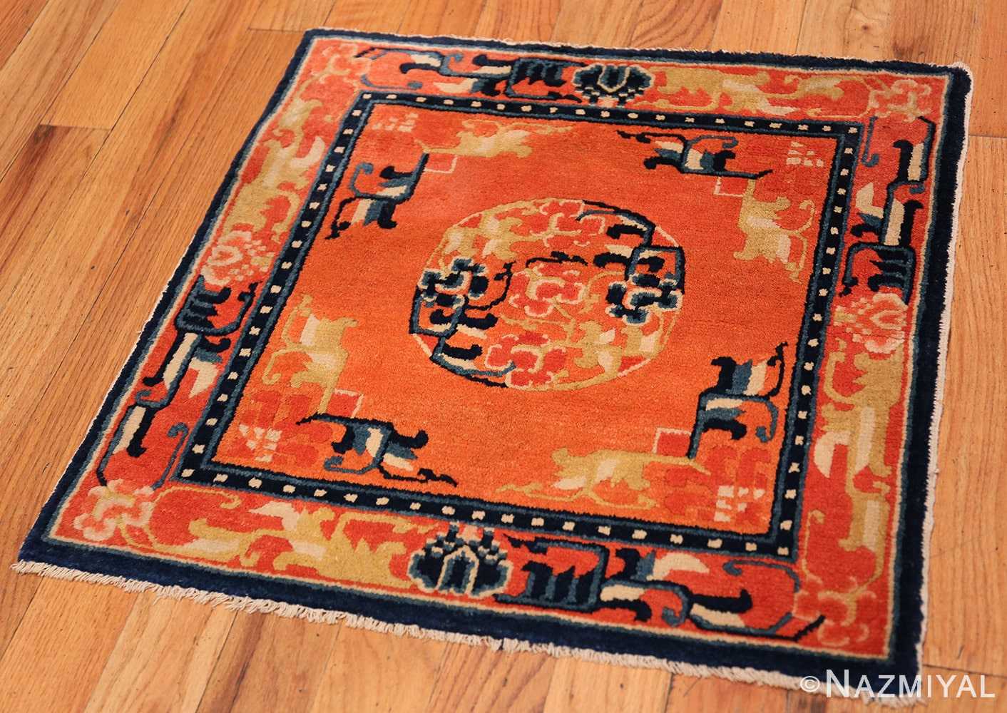 Full Square Small Scatter size Antique Chinese rug 44843 by Nazmiyal