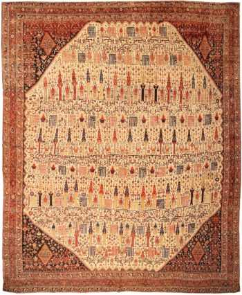 Antique Persian Qashqai Rug 43610 by Nazmiyal Antique Rugs