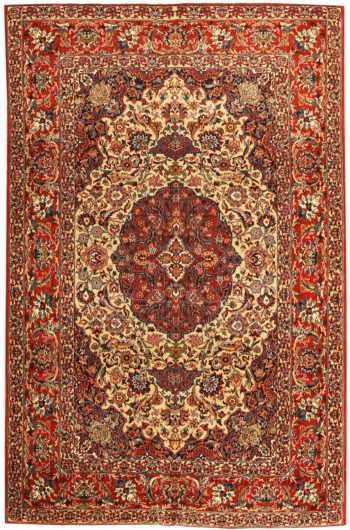 Antique Esfahan Persian Rug 43281 Detail/Large View