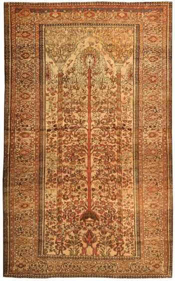 Antique Farahan Persian Rug 43502 Nazmiyal