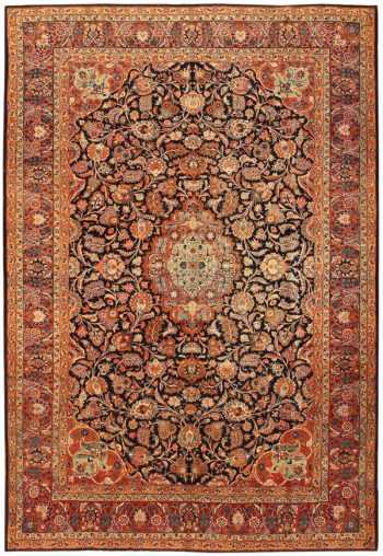 Antique Kashan Persian Rug 43535 Nazmiyal Antique Rugs