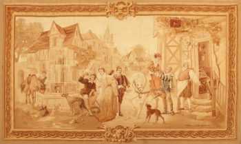 Antique French Tapestry Rug 43921 Nazmiyal