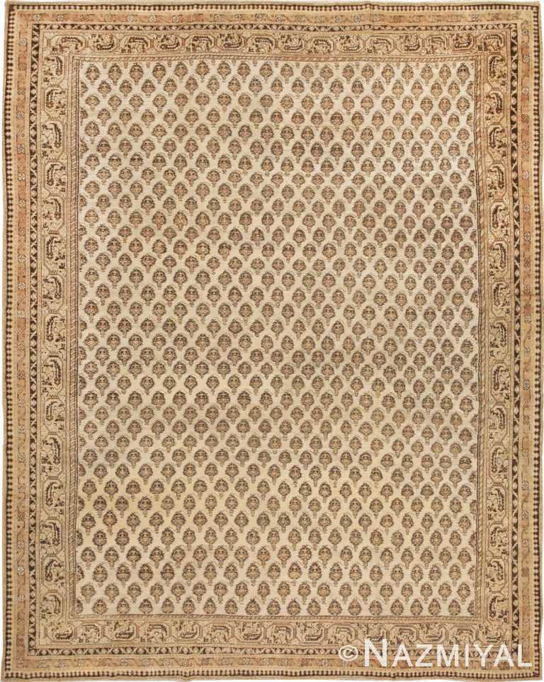 Antique Room Size Paisley Design Oriental Indian Agra Rug 2763 by nazmiyal
