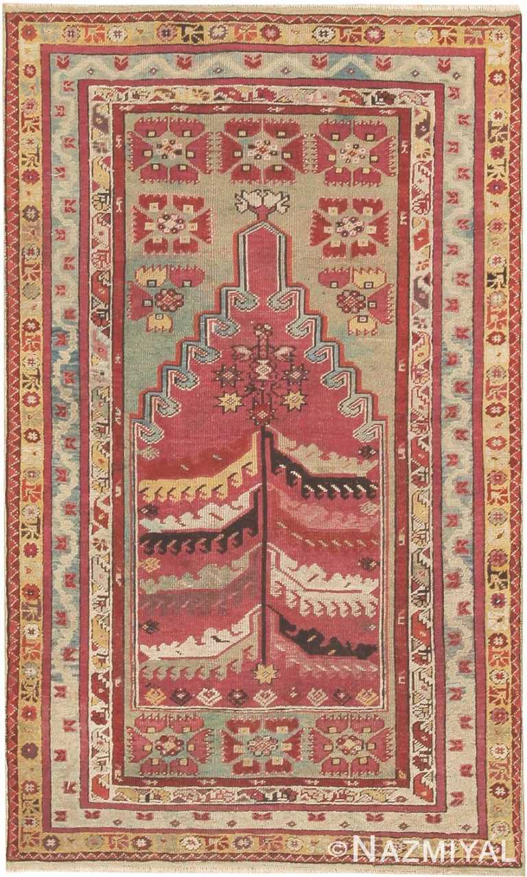 Antique Milas Turkish Prayer Rug by Nazmiyal