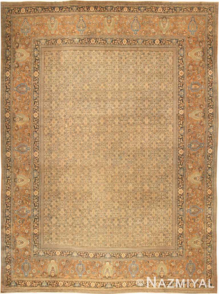 Large Oversized Antique Herati Design Persian Khorassan Rug 41733 by Nazmiyal