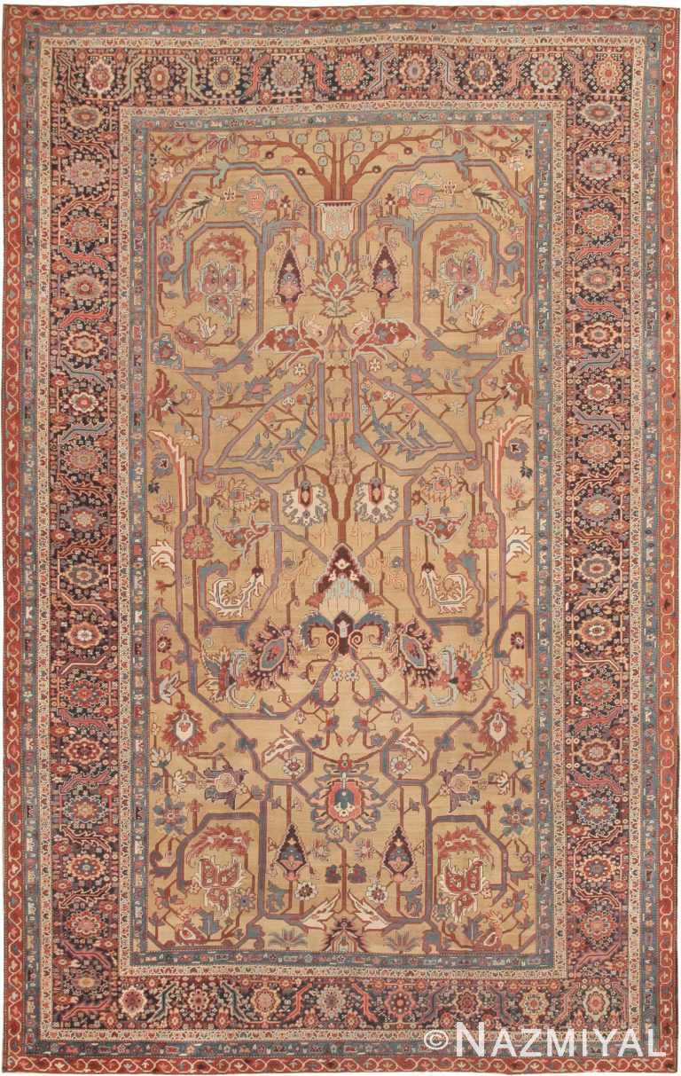 Large Antique Persian Bakshaish Rug 41787 Nazmiyal Antique Rugs