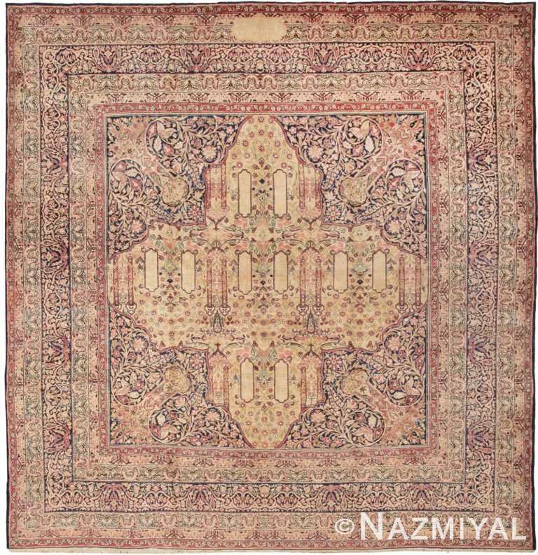 Antique Kerman Persian Rug 43478 Detail/Large View