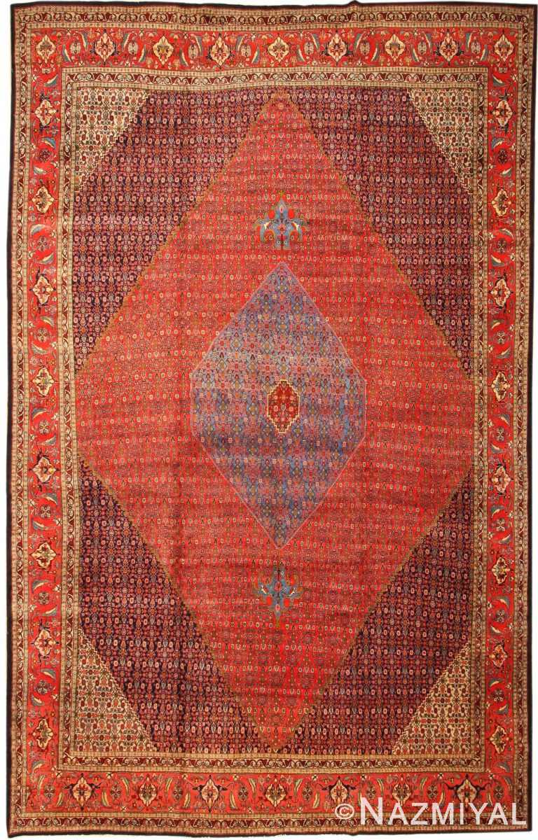 Antique Bidjar Persian Rug 43678 Nazmiyal
