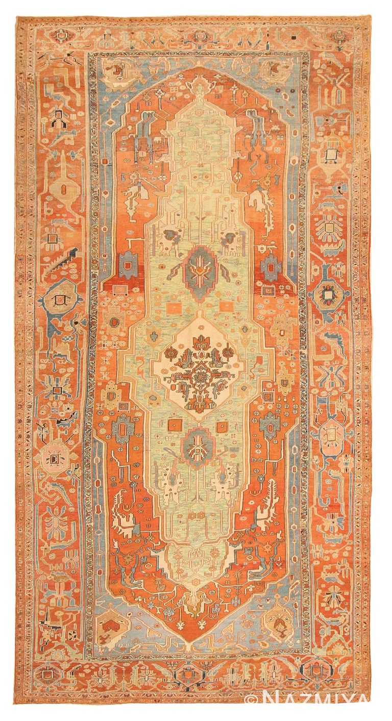 Antique Heriz Serapi Persian Rugs 43220 Detail/Large View