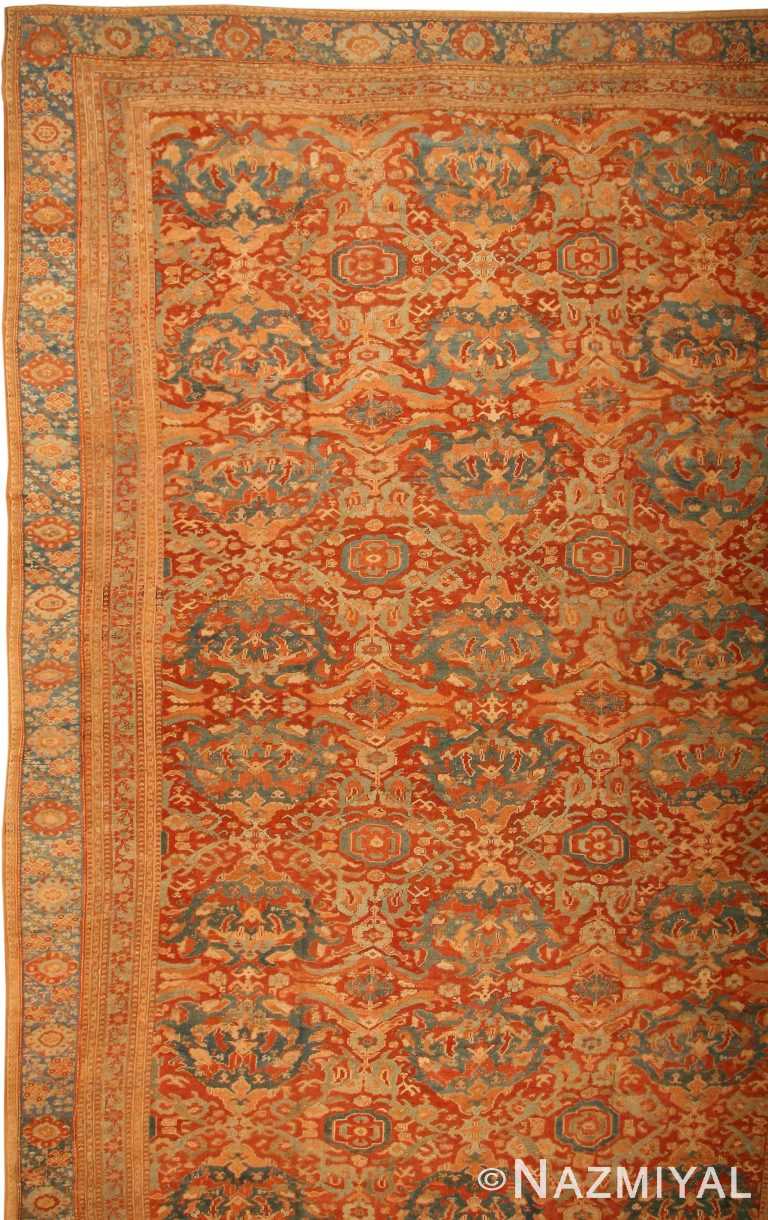 Antique Oushak  Turkish Rugs # 3292 Detail/Large View