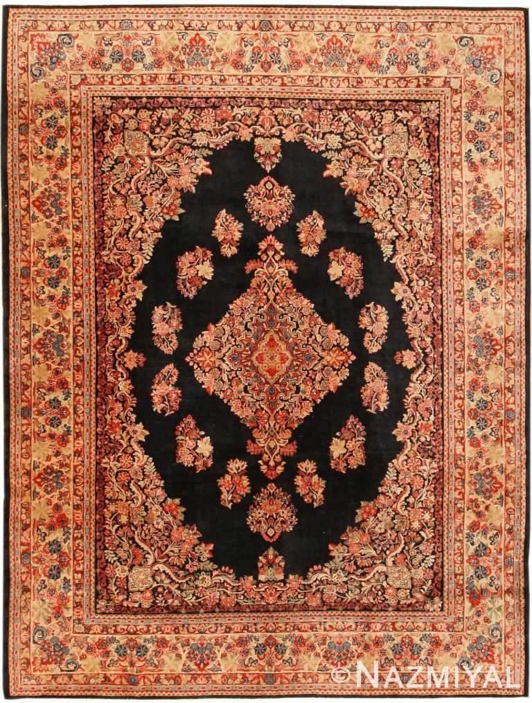 Antique Sarouk Persian Rug 43585 Nazmiyal