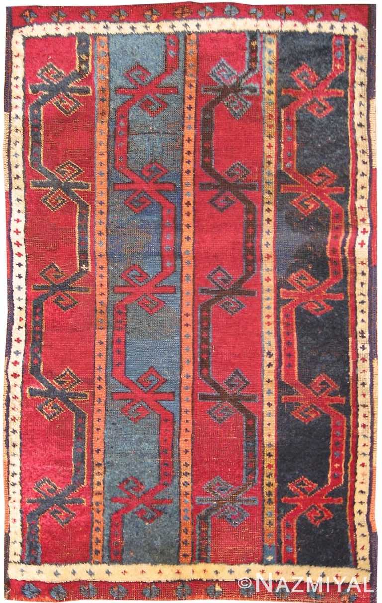 Small Scatter Size Antique Tribal Turkish Yastik Rug 2753 by Nazmiyal