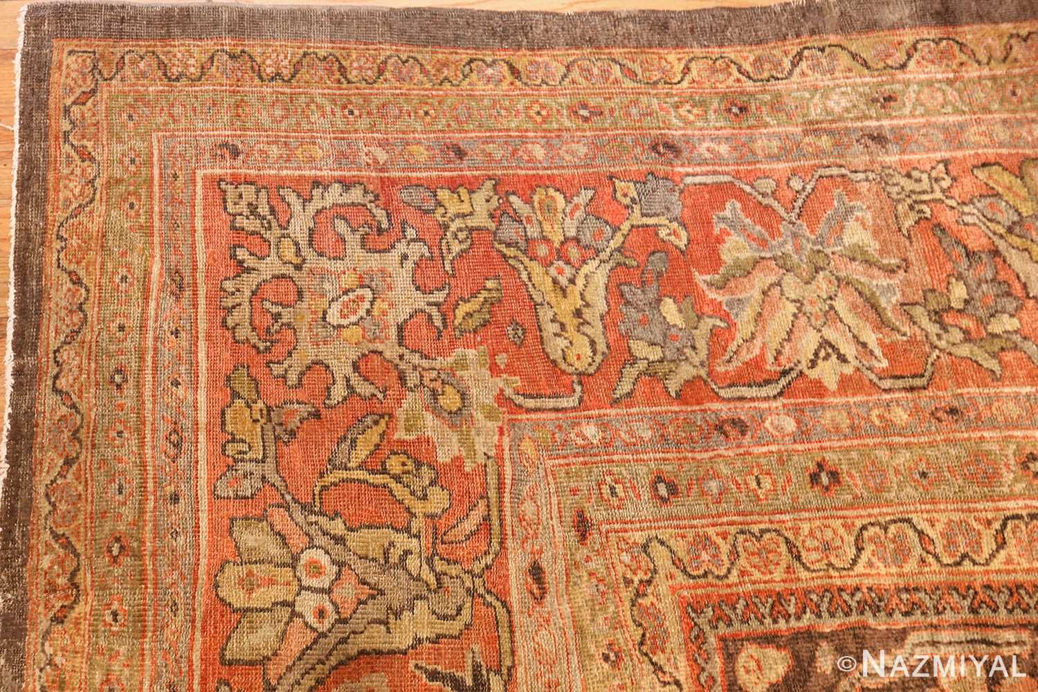 antique sultanabad rug 44653 corner Nazmiyal