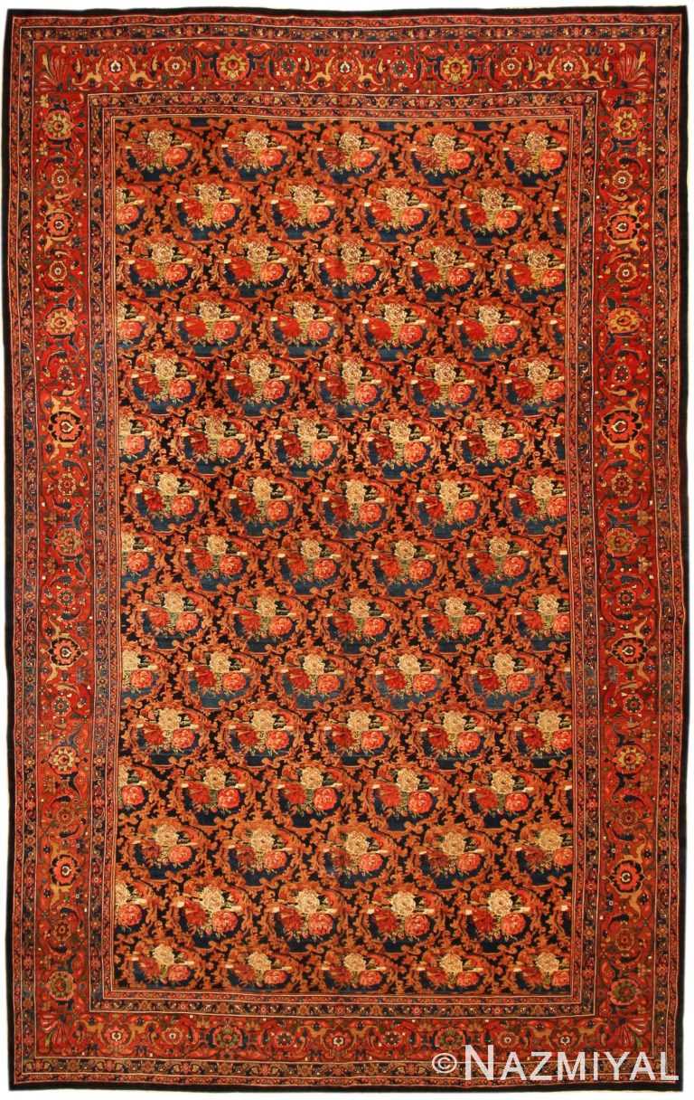 Antique Bidjar Persian Rug 43407 Nazmiyal
