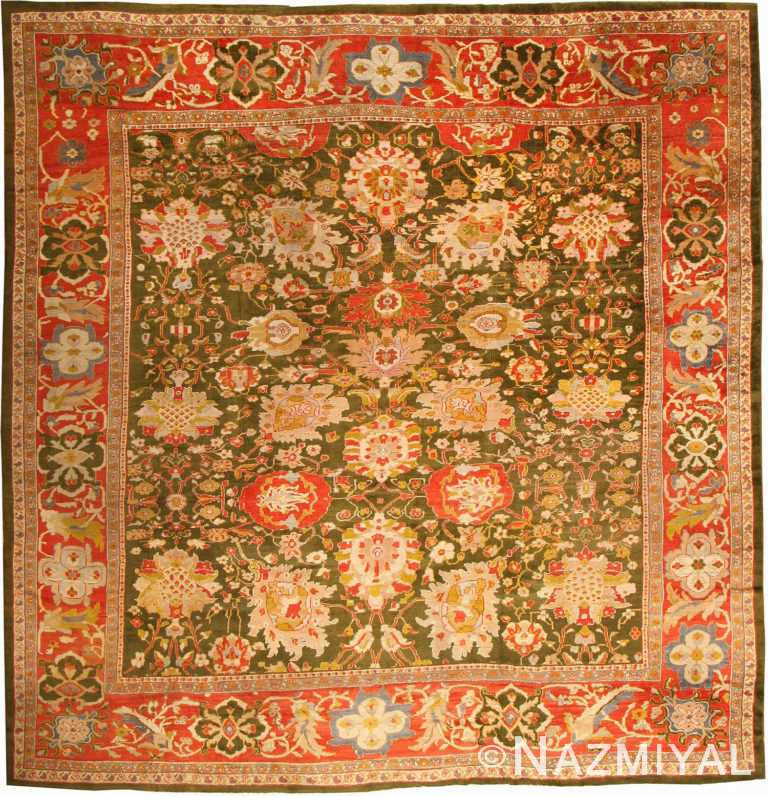 Antique Sultanabad Persian Rug 42825 Nazmiyal Antique Rugs