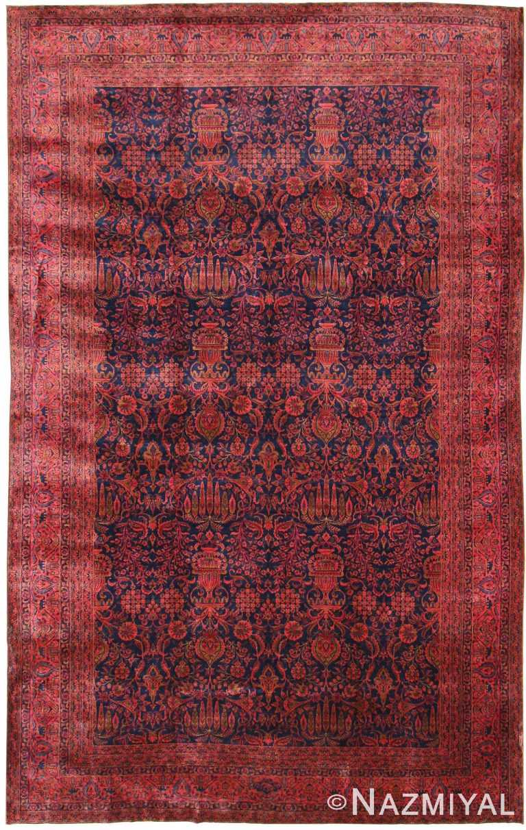 Antique Kashan Persian Rug 43362 Detail/Large View